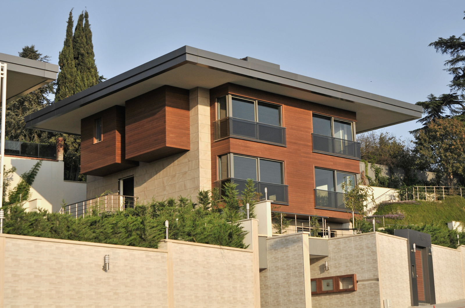 Residential wood siding that has been through the thermally modified wood process.